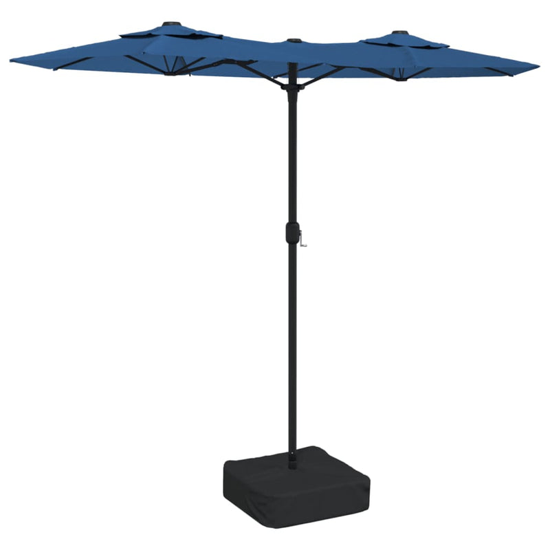 Afbeelding laden in galerijviewer, Vidaxl parasol dubbel dak 316x240 cm azuurblauw

