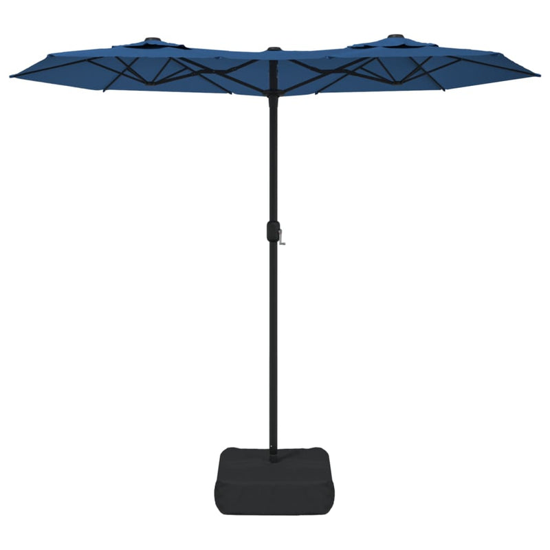 Afbeelding laden in galerijviewer, Vidaxl parasol dubbel dak 316x240 cm azuurblauw

