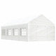 VidaXL Prieel met dak 8,92x4,08x3,22 m polyetheen wit