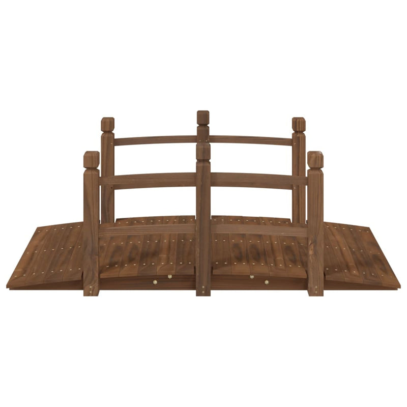 Afbeelding laden in galerijviewer, Vidaxl tuinbrug met leuningen 150x67x56 cm massief vurenhout
