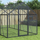 VidaXL Volière 1,79x4x1,85 m aluminium antracietkleurig