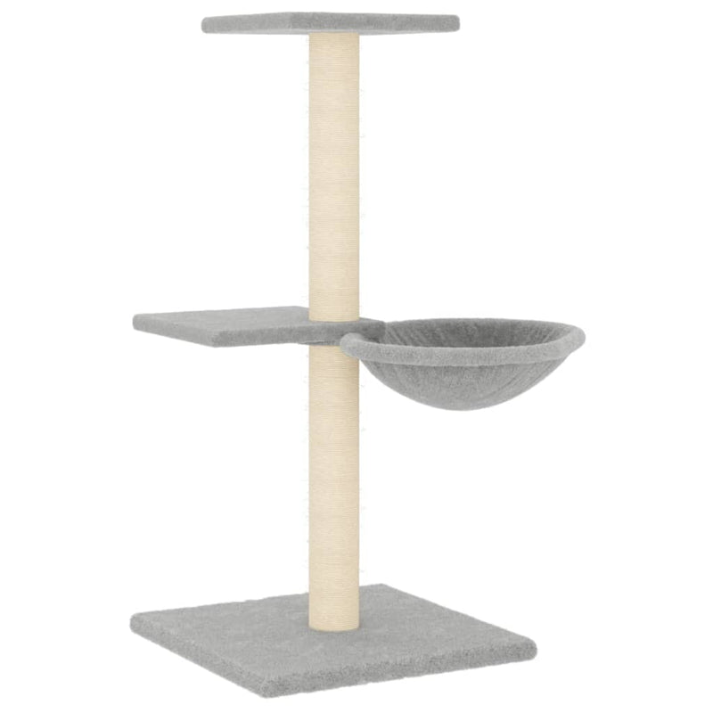 Afbeelding laden in galerijviewer, Vidaxl kattenmeubel met sisal krabpalen 72 cm lichtgrijs
