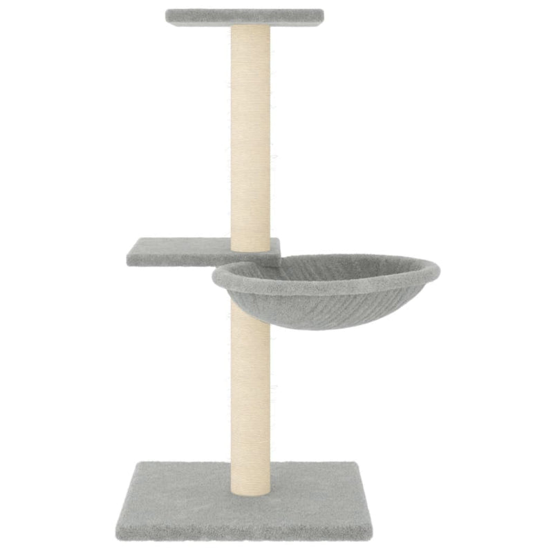 Afbeelding laden in galerijviewer, Vidaxl kattenmeubel met sisal krabpalen 72 cm lichtgrijs
