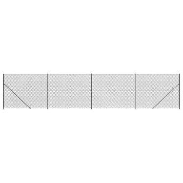 Vidaxl gaashek met flens 1,8x10 m antracietkleurig