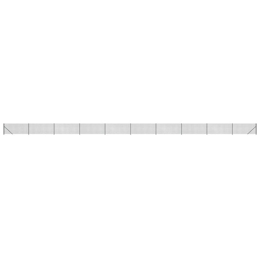 Vidaxl gaashek met flens 0,8x25 m antracietkleurig