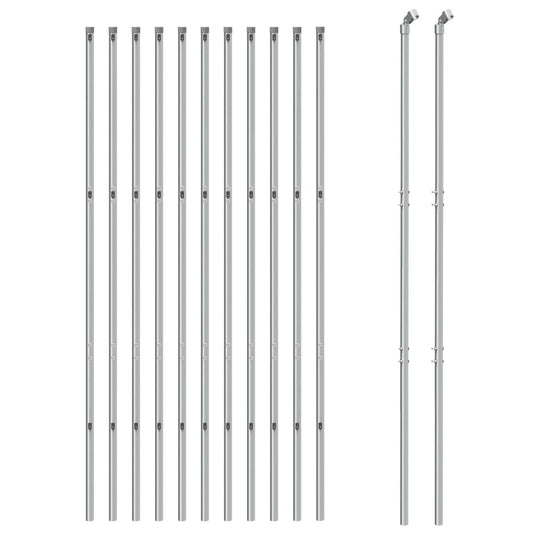 VidaXL Gaashek 1,6x25 m zilverkleurig
