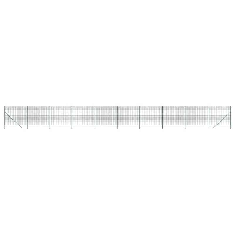 Afbeelding laden in galerijviewer, VidaXL Draadgaashek 1,8x25 m gegalvaniseerd staal groen
