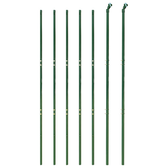 Vidaxl draadgaashek 1,6x10 m gegalvaniseerd staal groen