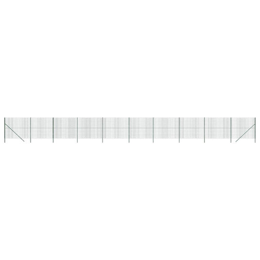 VidaXL Draadgaashek 2x25 m gegalvaniseerd staal groen