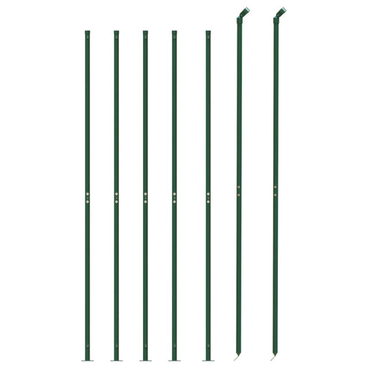 Vidaxl draadgaashek met flens 1,8x10 m groen