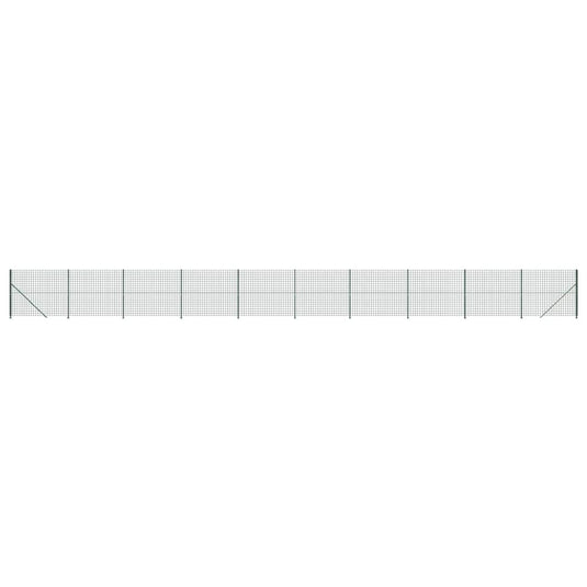 VidaXL Draadgaashek met flens 2,2x25 m groen