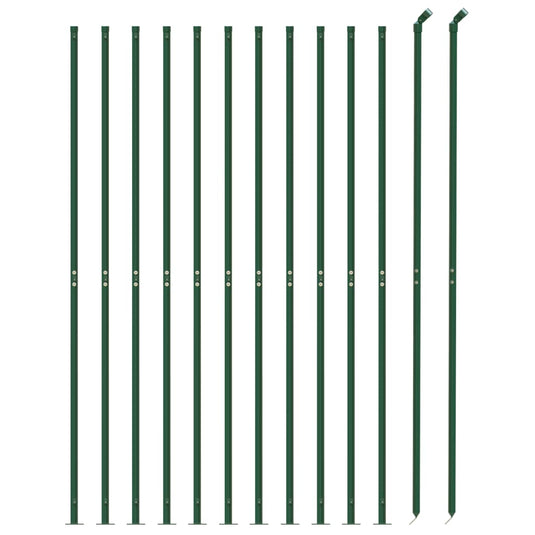 VidaXL Draadgaashek met flens 2,2x25 m groen