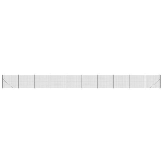 VidaXL Draadgaashek met flens 2x25 m antracietkleurig