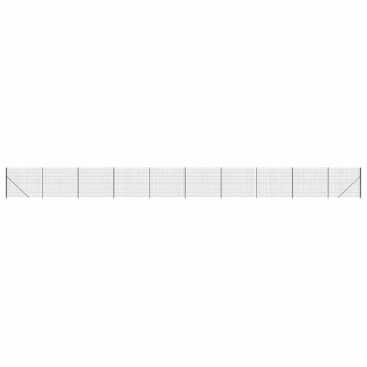 VidaXL Draadgaashek met flens 2,2x25 m antracietkleurig