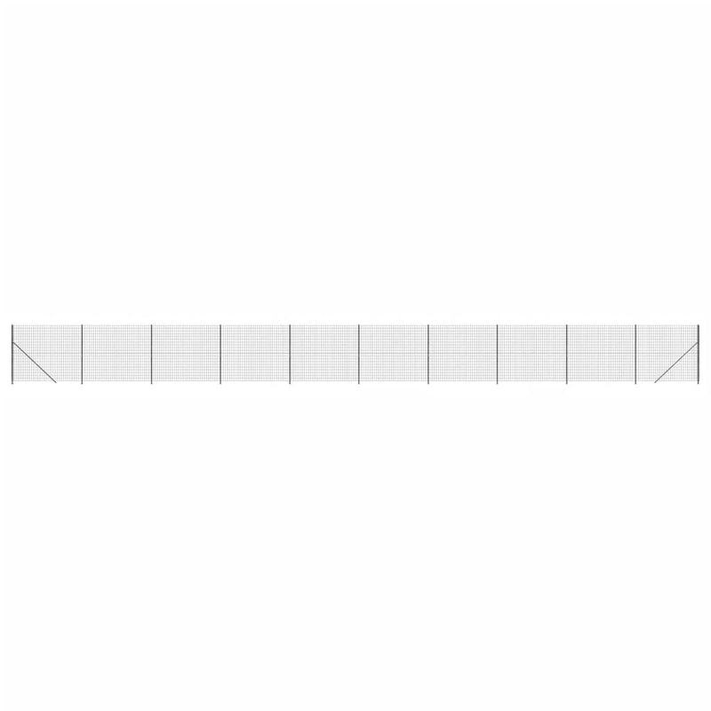 Afbeelding laden in galerijviewer, VidaXL Draadgaashek met flens 2,2x25 m antracietkleurig
