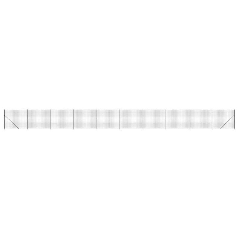 Afbeelding laden in galerijviewer, VidaXL Draadgaashek met flens 1,6x25 m antracietkleurig
