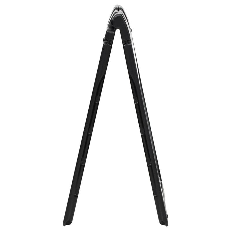 Afbeelding laden in galerijviewer, Vidaxl sandwichbord 45x7x84,5 cm hdpe zwart
