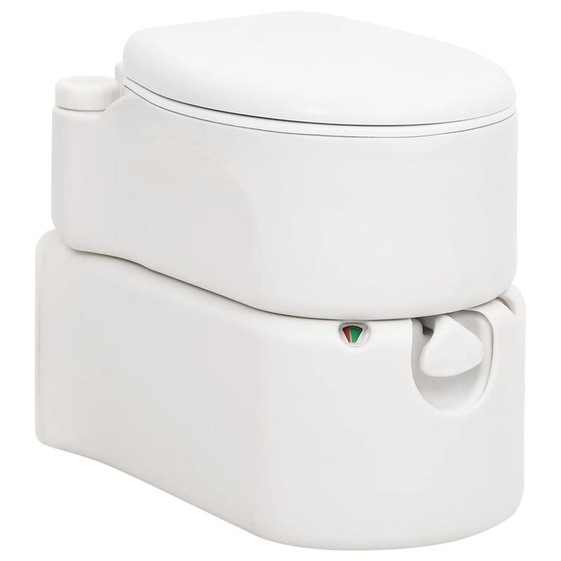Afbeelding laden in galerijviewer, Vidaxl campingtoilet geïntegreerd 24+17 l hdpe email
