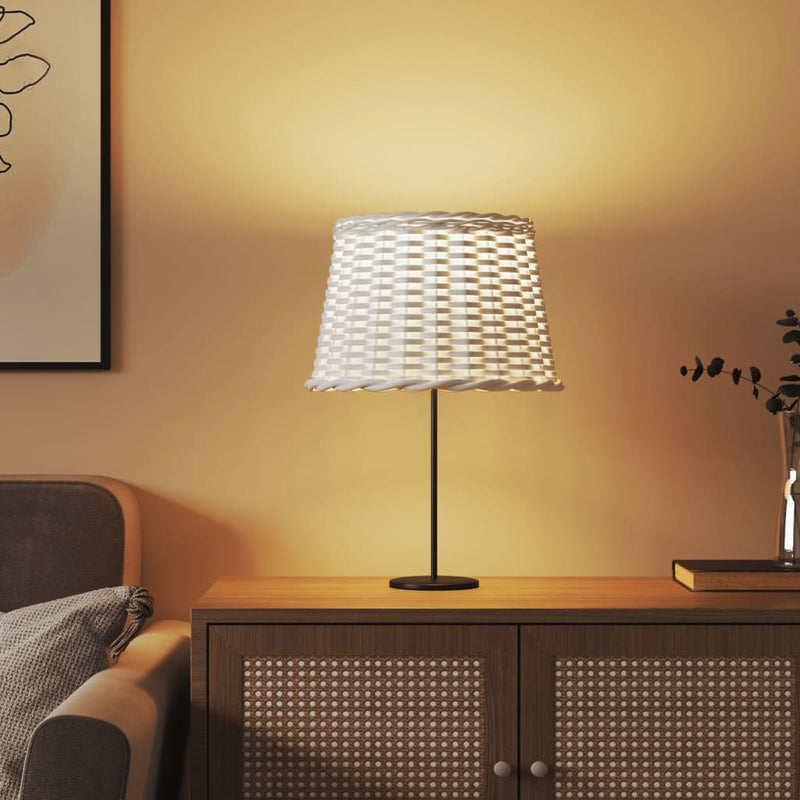 Afbeelding laden in galerijviewer, Vidaxl lampenkap ø40x26 cm wicker wit
