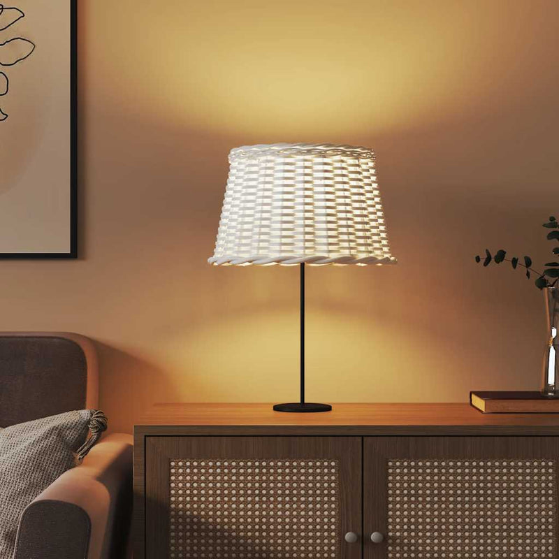 Afbeelding laden in galerijviewer, Vidaxl lampenkap ø45x28 cm wicker wit
