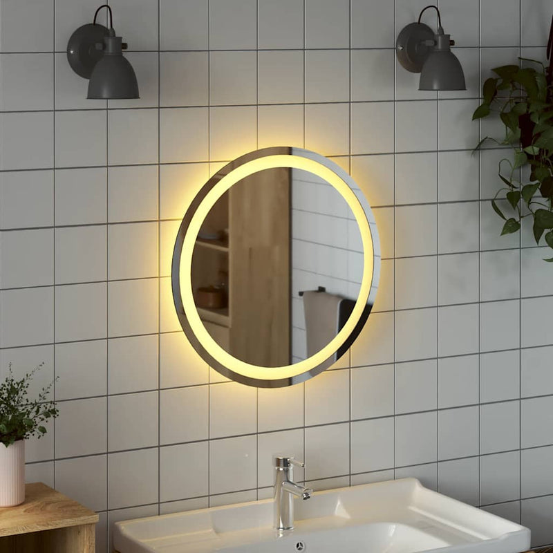 Afbeelding laden in galerijviewer, Vidaxl badkamerspiegel led rond 50 cm
