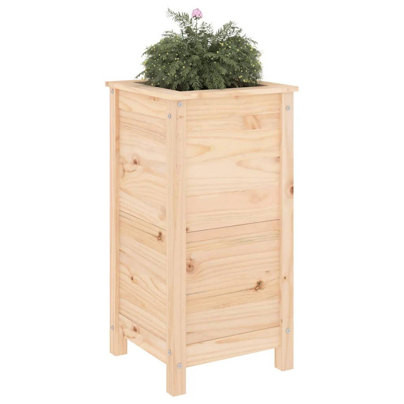 Afbeelding laden in galerijviewer, Vidaxl plantenbak 40x40x78 cm massief grenenhout
