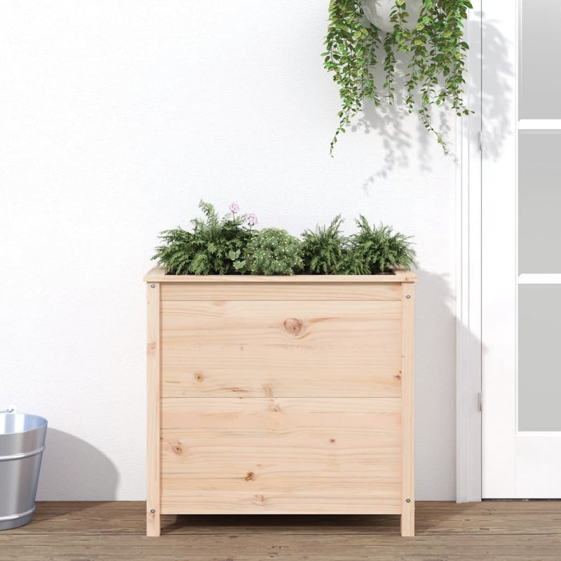 Afbeelding laden in galerijviewer, Vidaxl plantenbak 82,5x40x78 cm massief grenenhout
