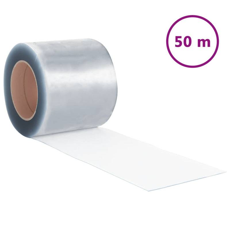 Afbeelding laden in galerijviewer, Vidaxl deurgordijn 200x1,6 mm 50 m pvc transparant

