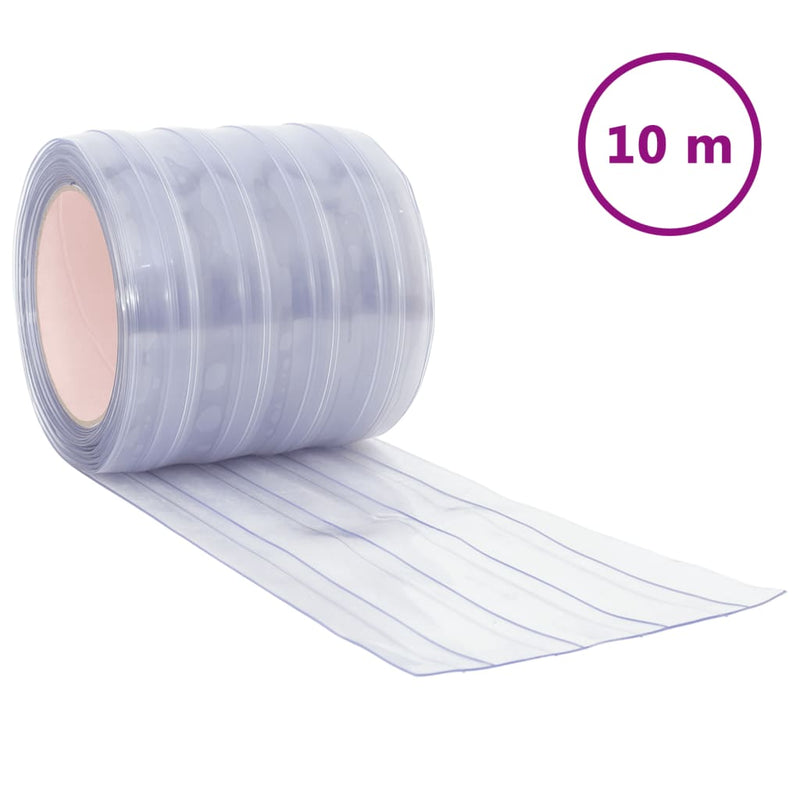 Afbeelding laden in galerijviewer, Vidaxl deurgordijn 200 mm x 1,6 mm 10 m pvc transparant
