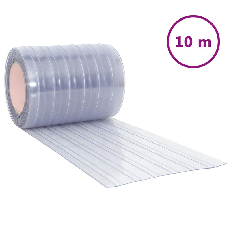Afbeelding laden in galerijviewer, Vidaxl deurgordijn 300x2,6 mm 10 m pvc transparant
