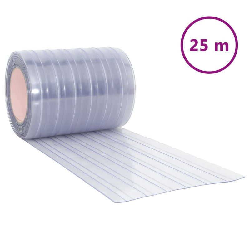 Afbeelding laden in galerijviewer, Vidaxl deurgordijn 300x2,6 mm 25 m pvc transparant

