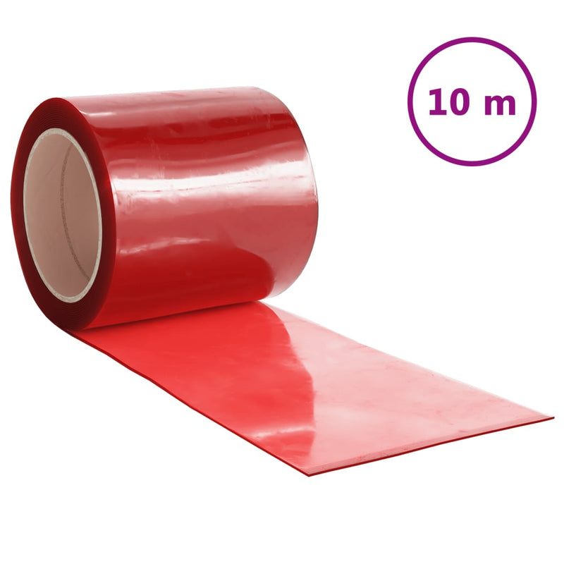 Afbeelding laden in galerijviewer, Vidaxl deurgordijn 200x1,6 mm 10 m pvc rood
