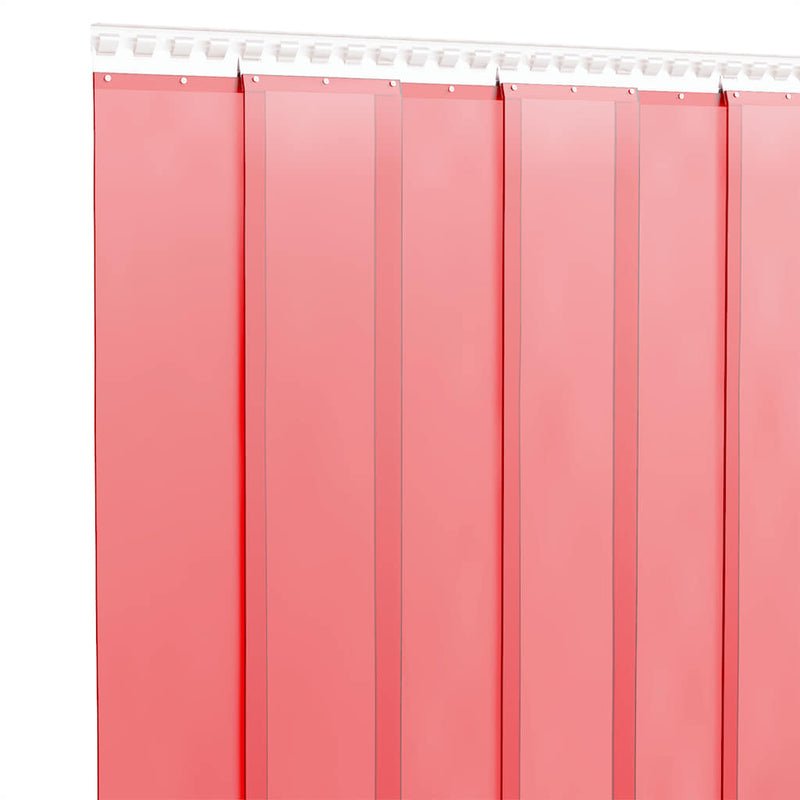 Afbeelding laden in galerijviewer, Vidaxl deurgordijn 200x1,6 mm 25 m pvc rood
