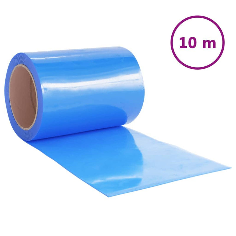 Afbeelding laden in galerijviewer, Vidaxl deurgordijn 300x2,6 mm 10 m pvc blauw
