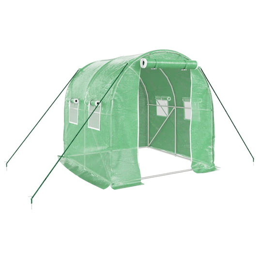Vidaxl tuinkas met stalen frame 4 m² 2x2x2 m