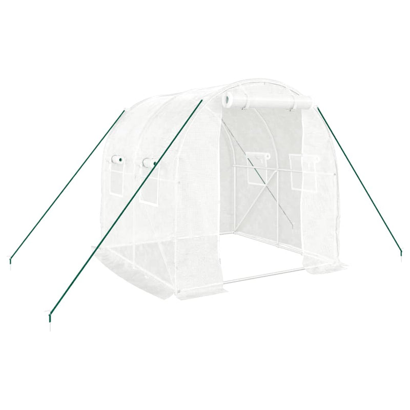 Afbeelding laden in galerijviewer, Vidaxl tuinkas met stalen frame 4 m² 2x2x2 m
