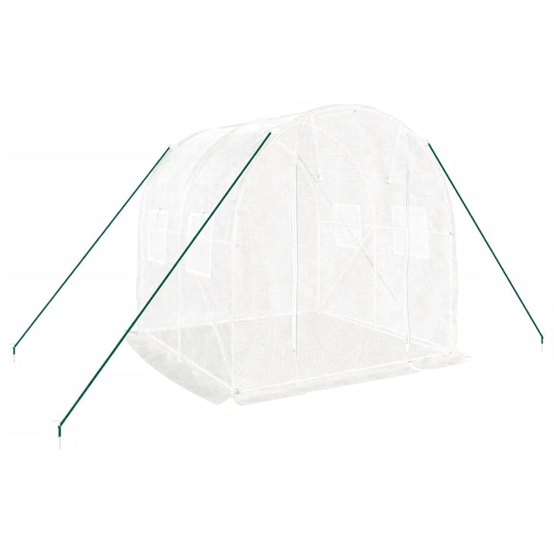 Afbeelding laden in galerijviewer, Vidaxl tuinkas met stalen frame 4 m² 2x2x2 m
