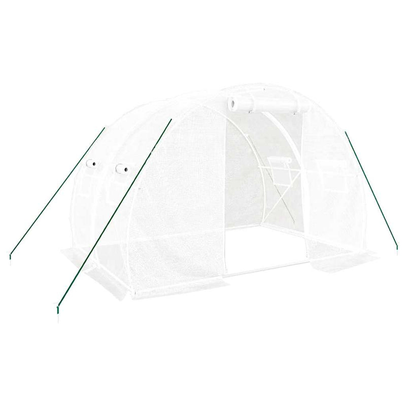 Afbeelding laden in galerijviewer, Vidaxl tuinkas met stalen frame 6 m² 3x2x2 m
