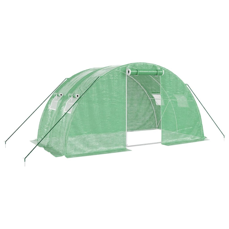 Afbeelding laden in galerijviewer, Vidaxl tuinkas met stalen frame 8 m² 4x2x2 m
