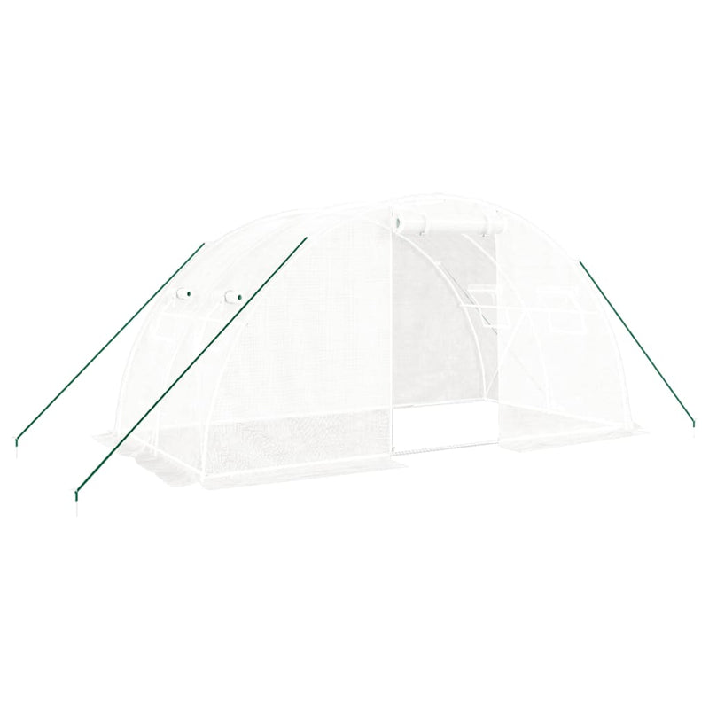 Afbeelding laden in galerijviewer, Vidaxl tuinkas met stalen frame 8 m² 4x2x2 m

