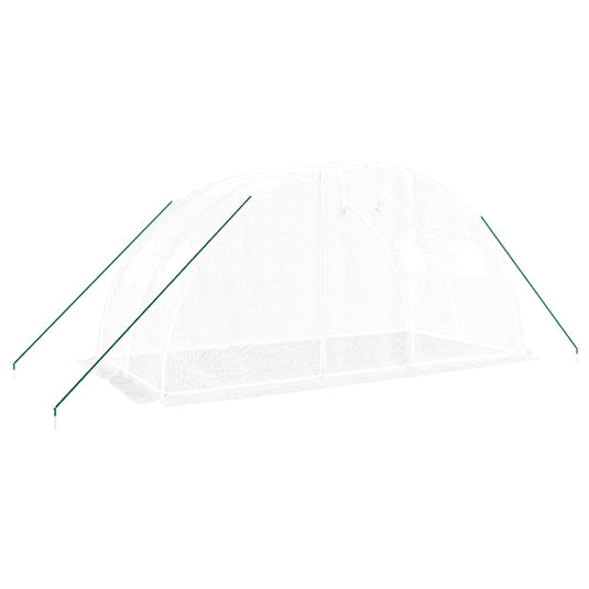 Vidaxl tuinkas met stalen frame 8 m² 4x2x2 m