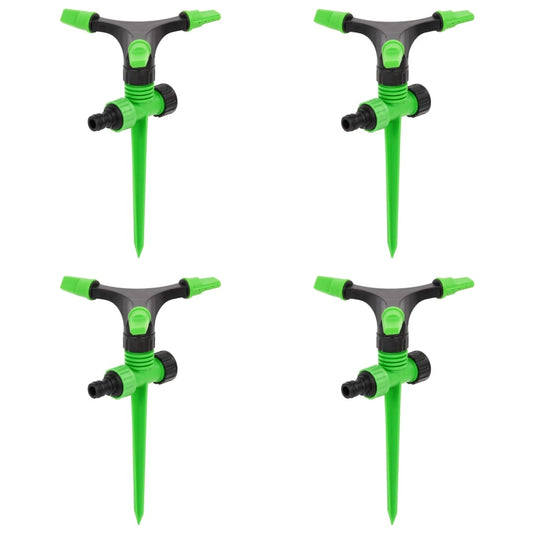 Vidaxl sproeiers 4 st 16x13,5x25,5 cm abs en pp groen en zwart