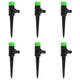 Vidaxl sproeiers 6 st 3x6x19,5 cm abs en pp groen en zwart
