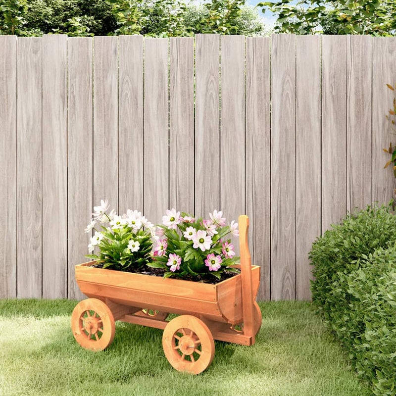 Afbeelding laden in galerijviewer, Vidaxl wagen decoratief 70x43x54 cm massief vurenhout
