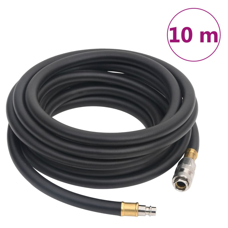 Afbeelding laden in galerijviewer, Vidaxl luchtslang hybride 0,6'' 10 m rubber en pvc zwart
