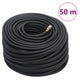 Vidaxl luchtslang hybride 0,6'' 50 m rubber en pvc zwart