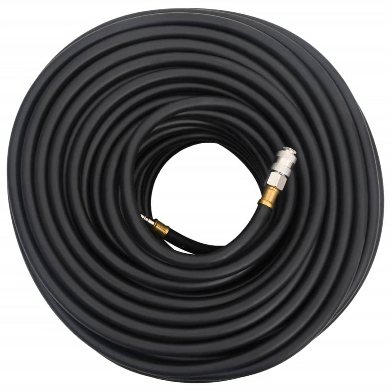 Afbeelding laden in galerijviewer, Vidaxl luchtslang hybride 0,6'' 100 m rubber en pvc zwart
