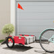 Vidaxl fietstrailer oxford stof en ijzer rood