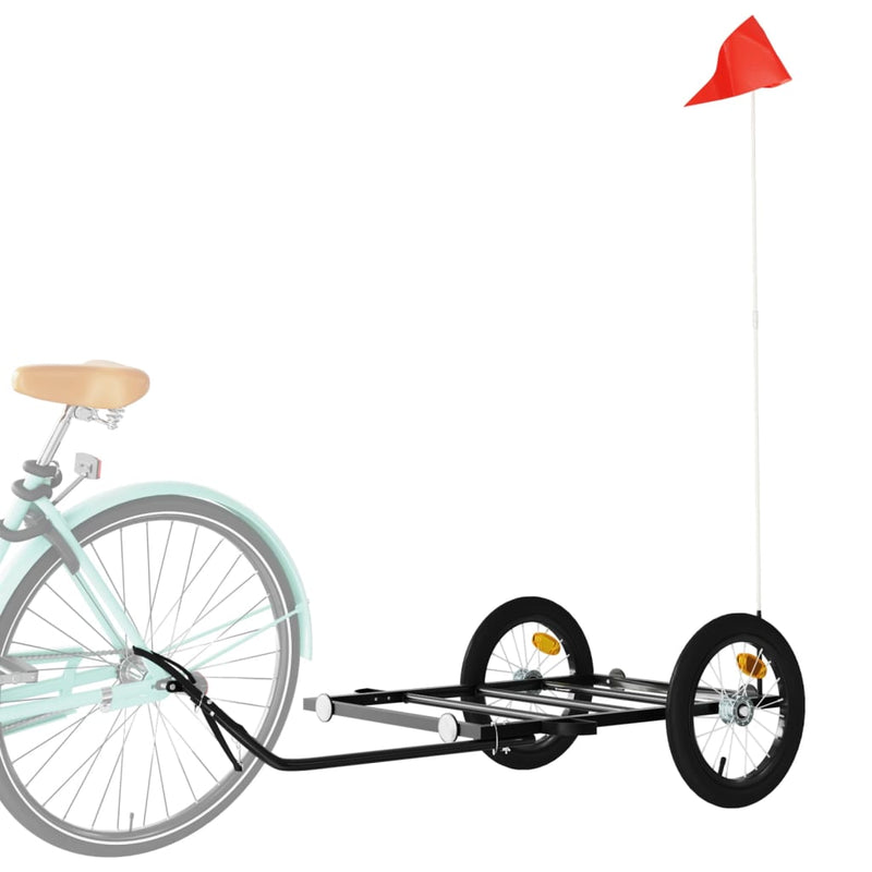 Afbeelding laden in galerijviewer, Vidaxl fietstrailer 126x63x34 cm ijzer zwart
