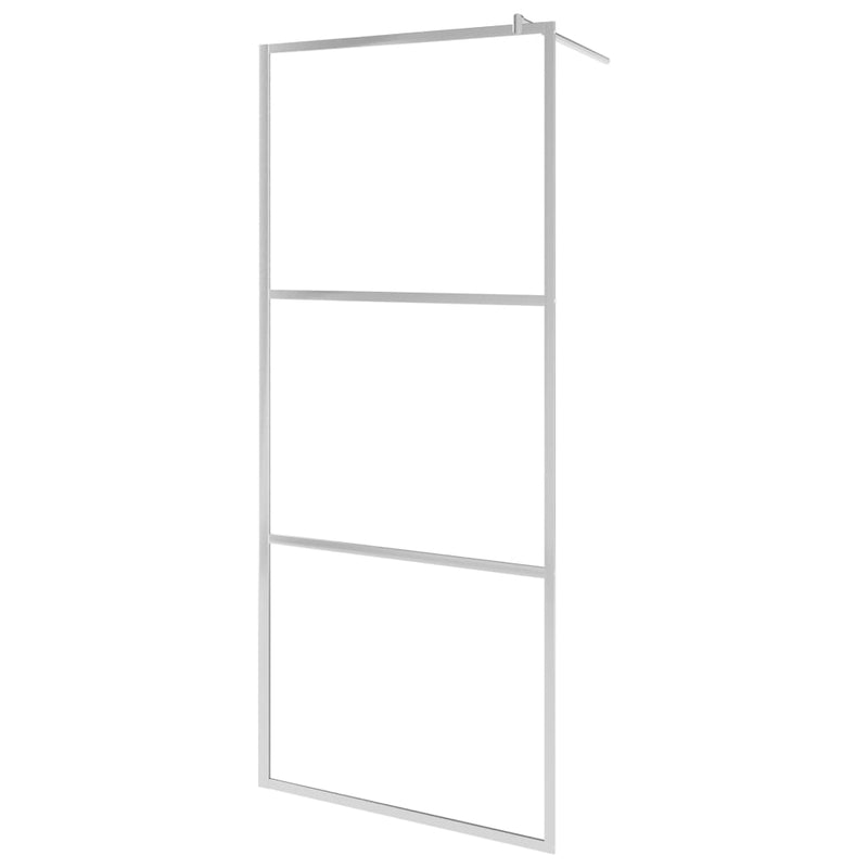 Afbeelding laden in galerijviewer, VidaXL Inloopdouchewand met schap 80x195 cm ESG-glas aluminium chroom
